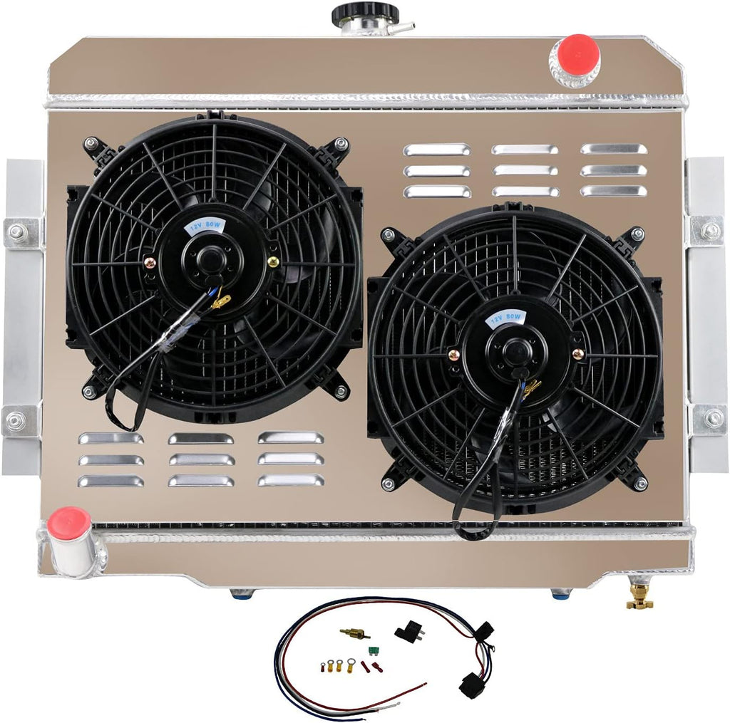 Aluminum 3 Row Radiator Shroud Fans W843