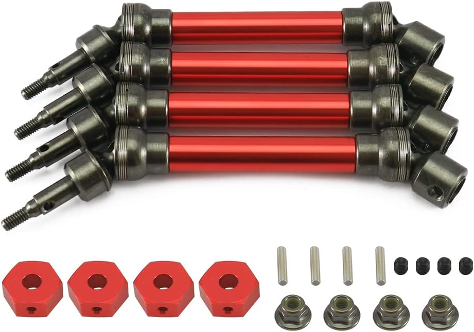 Blue 4X Front/Rear Drive Shaft Set for 1/10 Monster Truck L461