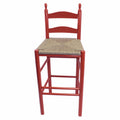 Red Wood Ladderback Barstool S691107