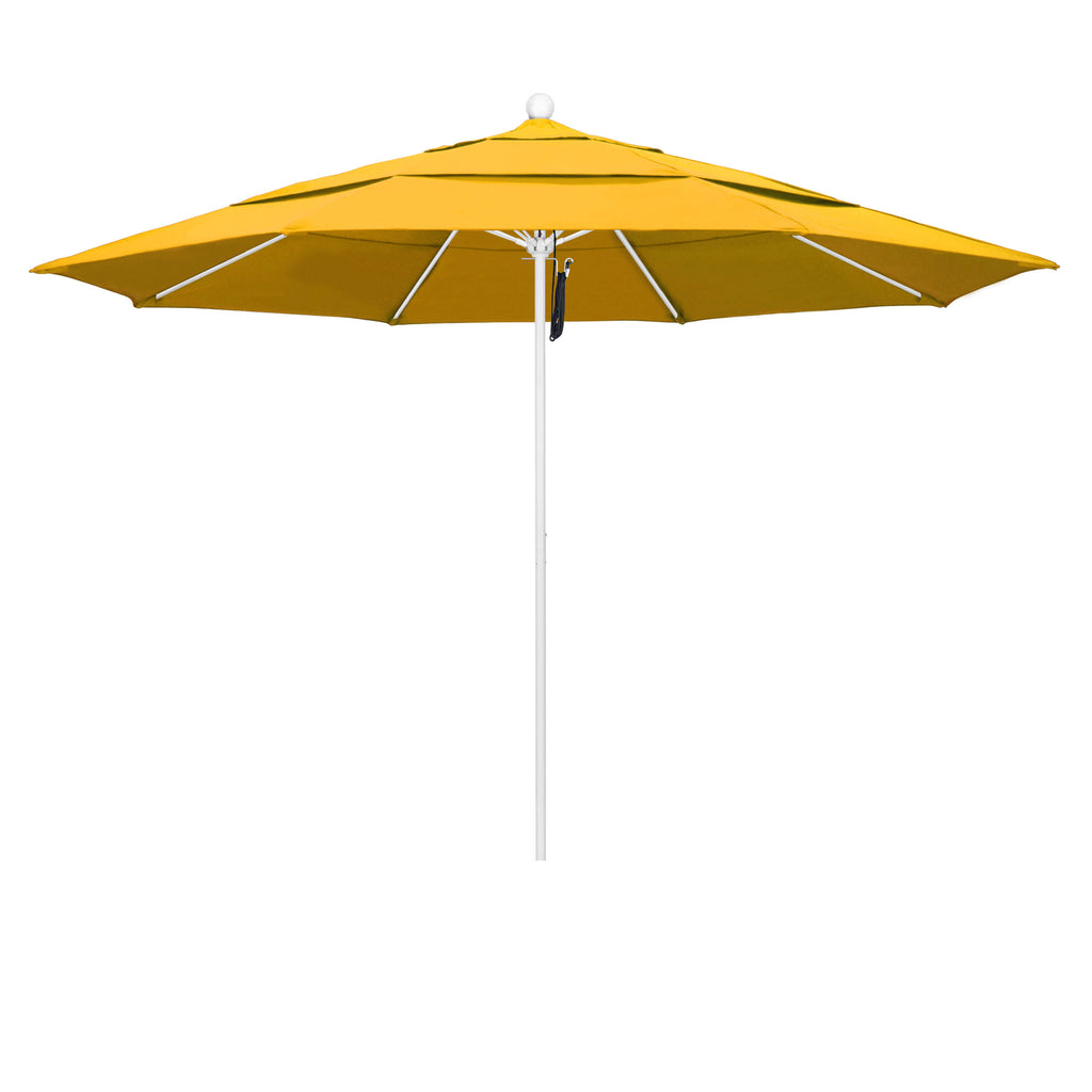 11 ft. Fiberglass White Market Umbrella B3815