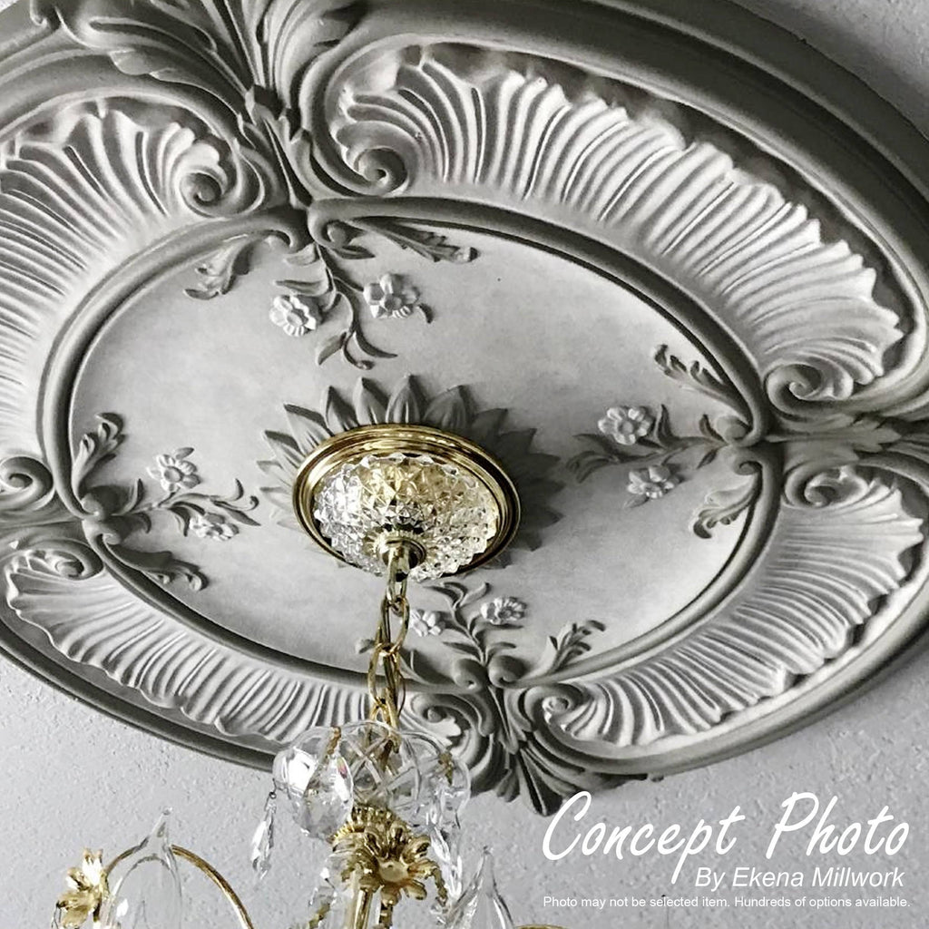 29 3/8x22OD x 2 7/8x22P Ceiling Medallion (Clear Yellow) A38747