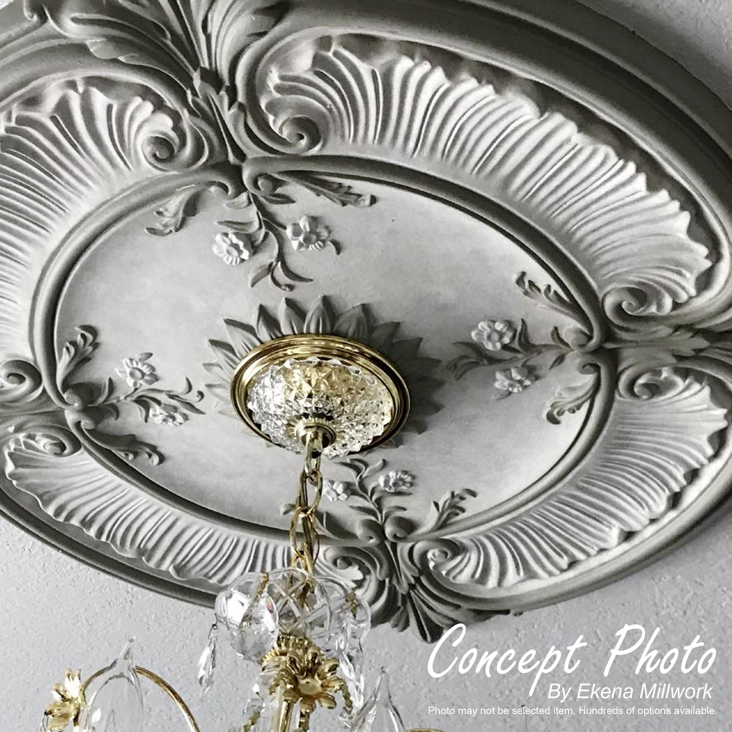 29 3/8x22OD x 2 7/8x22P Ceiling Medallion (Clear Yellow) A38747