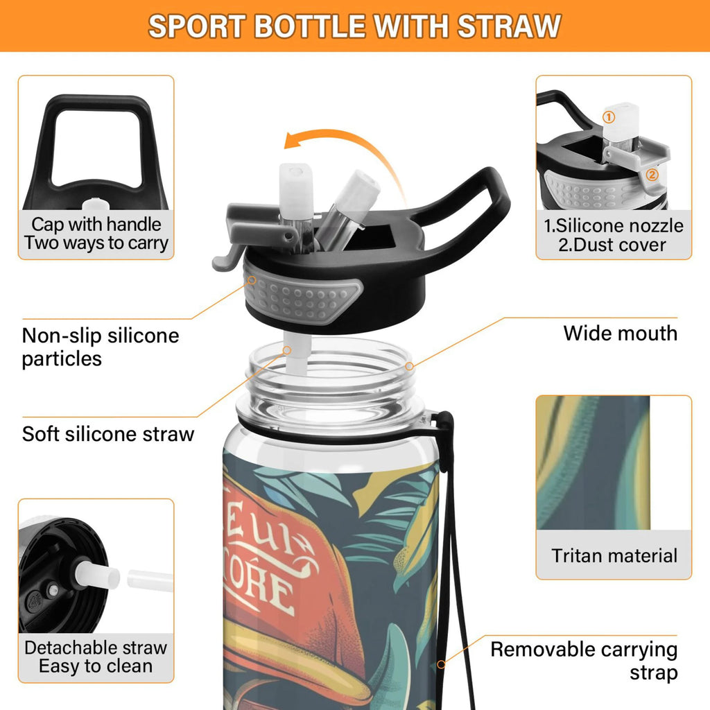 32oz Leakproof Tritan Water Bottle with Straw K797131