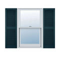 Midnight Blue Vinyl Open Louver Shutters U524