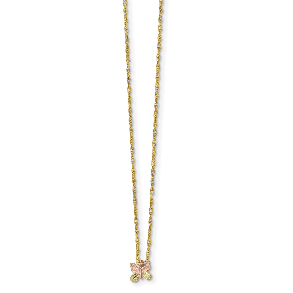 Black Hills Gold Butterfly Necklace G864