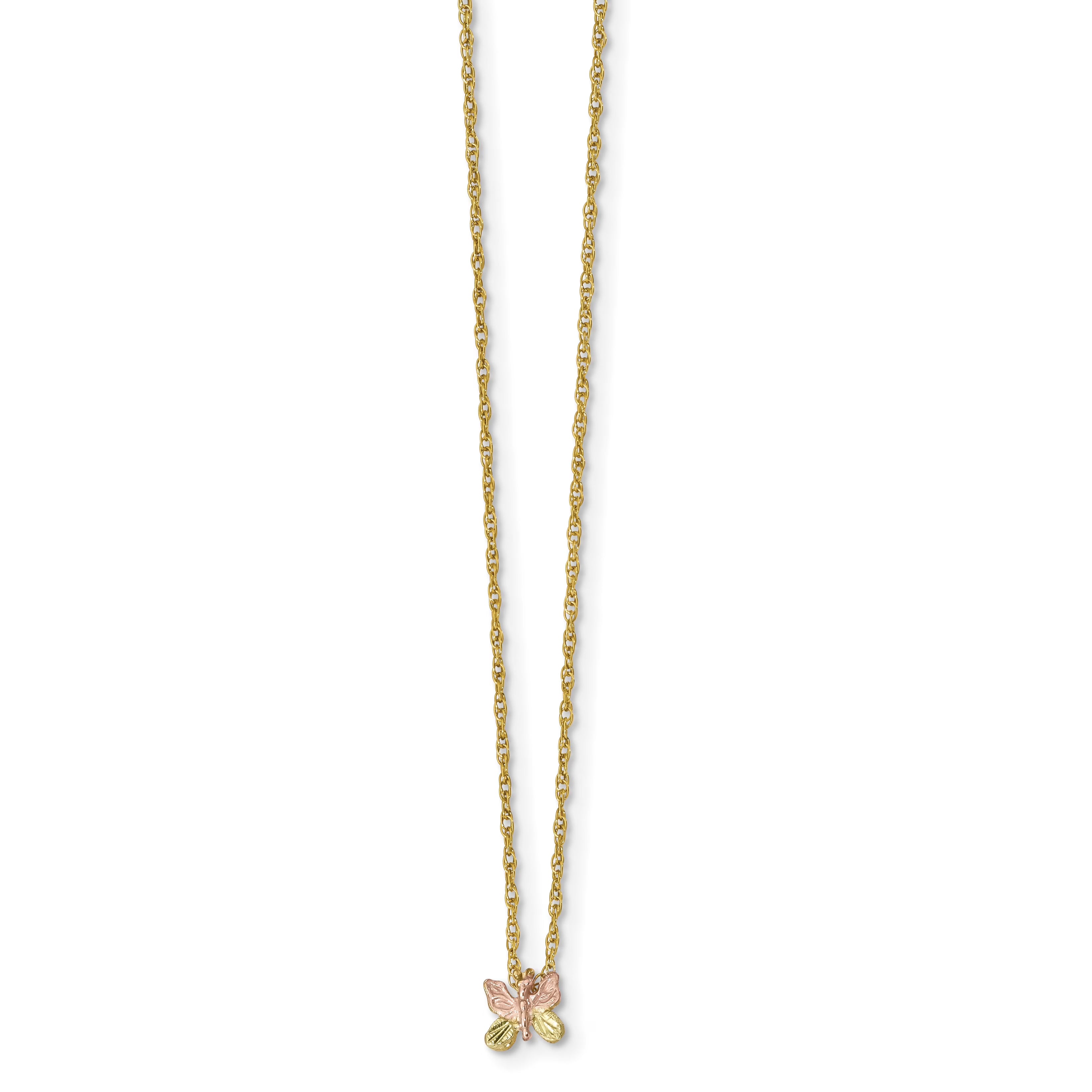 Black Hills Gold Butterfly Necklace G864