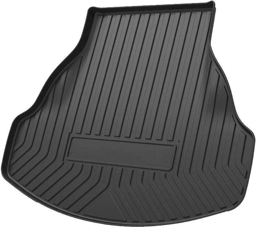 Cargo Liner Trunk Tray Heavy Duty Rubber Waterproof Protector Mat Black Pack of 2 C48183