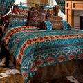 Turquoise Southwestern Queen Bedding Set K9175