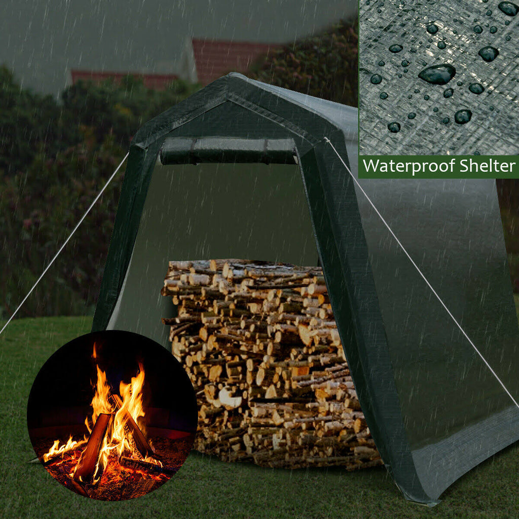 6 x 8 Outdoor Carport Patio Storage Shelter Shed Car Canopy P80692