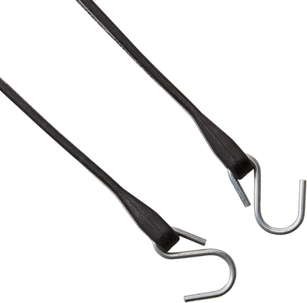 Pack of 25 41 inch Rubber Bungee Cords with Metal S Hooks D644