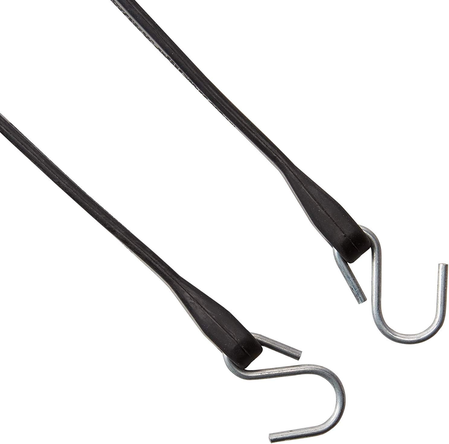 Pack of 25 41 inch Rubber Bungee Cords with Metal S Hooks D644