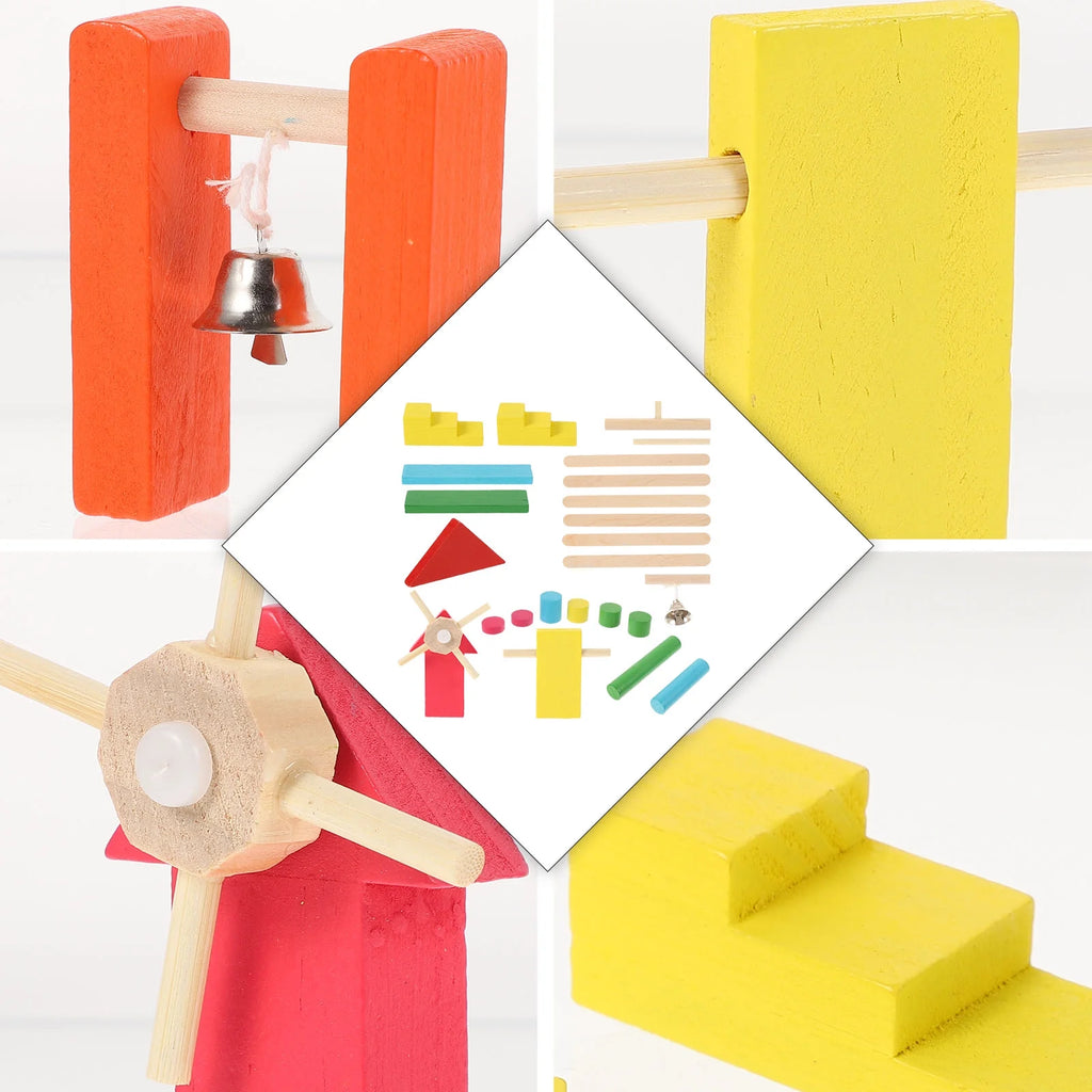26Pcs Wooden Building Blocks Toys Kit X1697