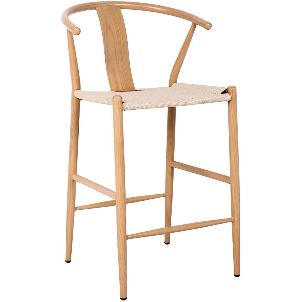 Beige Hand Woven Rope Stool R88151