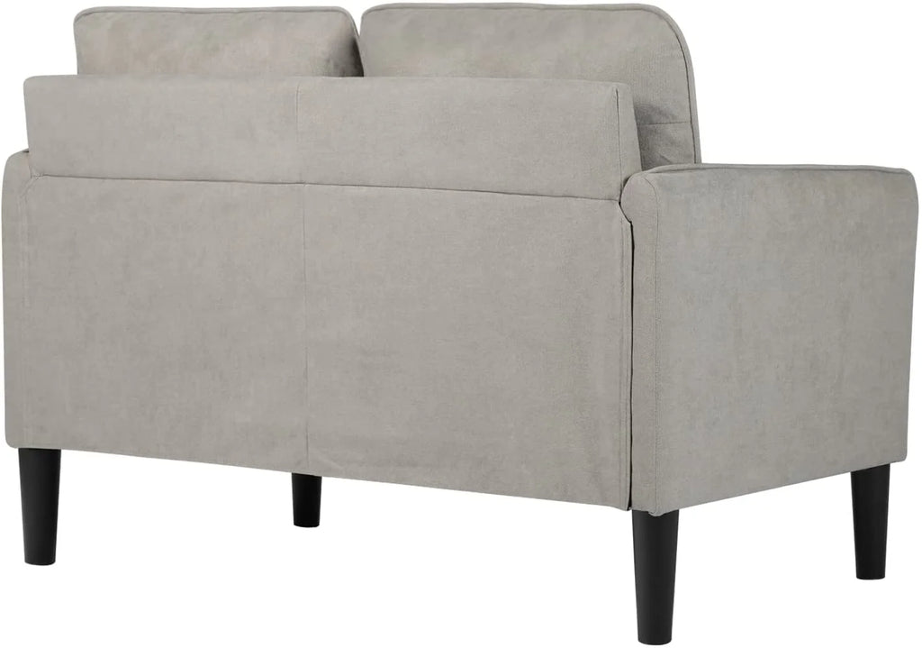 Light Grey Fabric Loveseat Sofa C4684