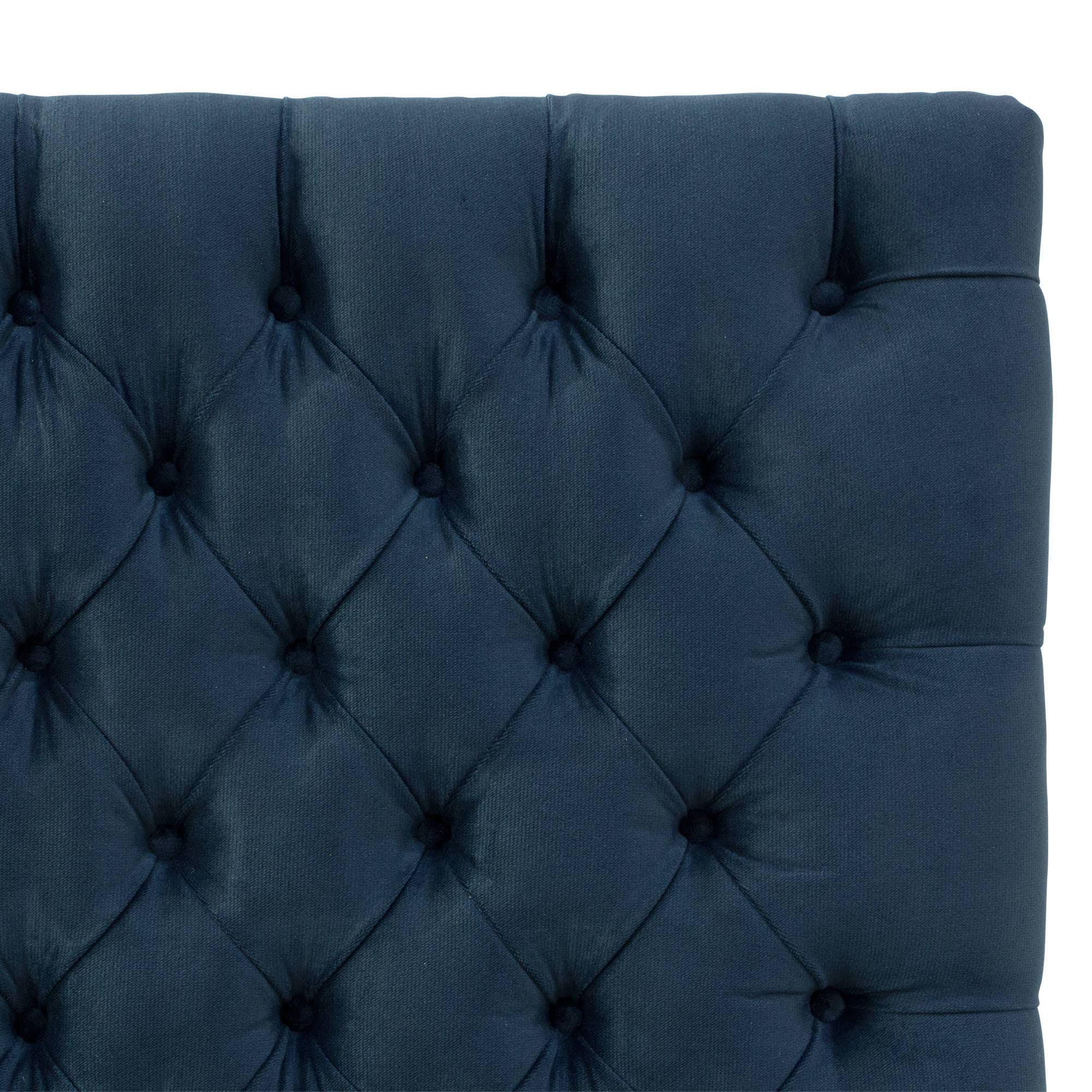 Tufted Headboard in Mystere Eclipse Blue B828188
