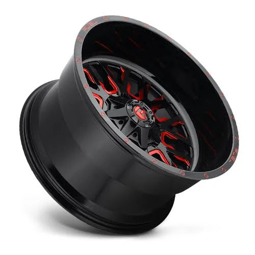 Gloss Black Candy Red 1-Pc Wheel W593