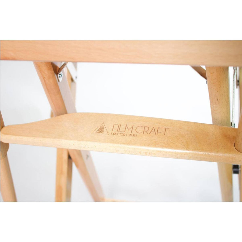 Natural Wood White Canvas Bar Height Director's Chair E382933