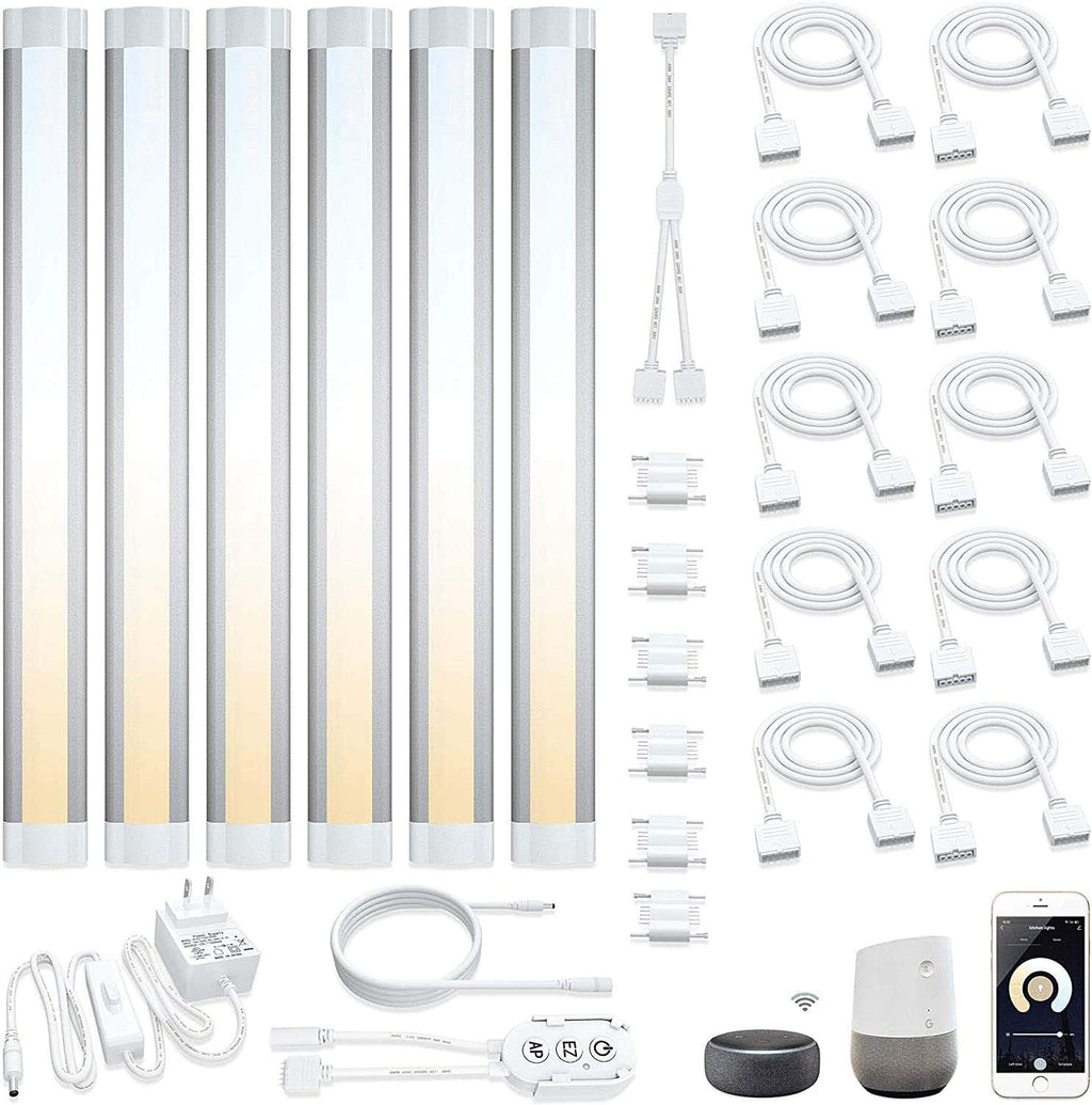 Under Cabinet LED Light Bar Kit, 3 Lights, Dimmable Warm to Cool White Y224