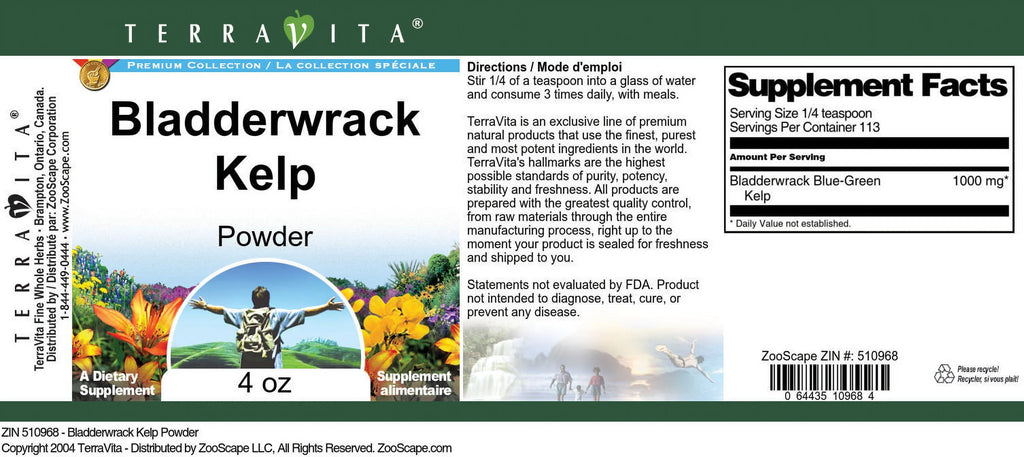 Bladderwrack Kelp Powder, 4 oz, 2-Pack C11874