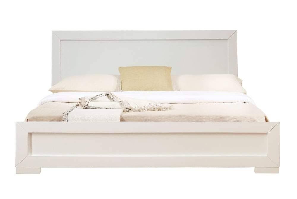 Walnut Wooden Queen Platform Bed J792621