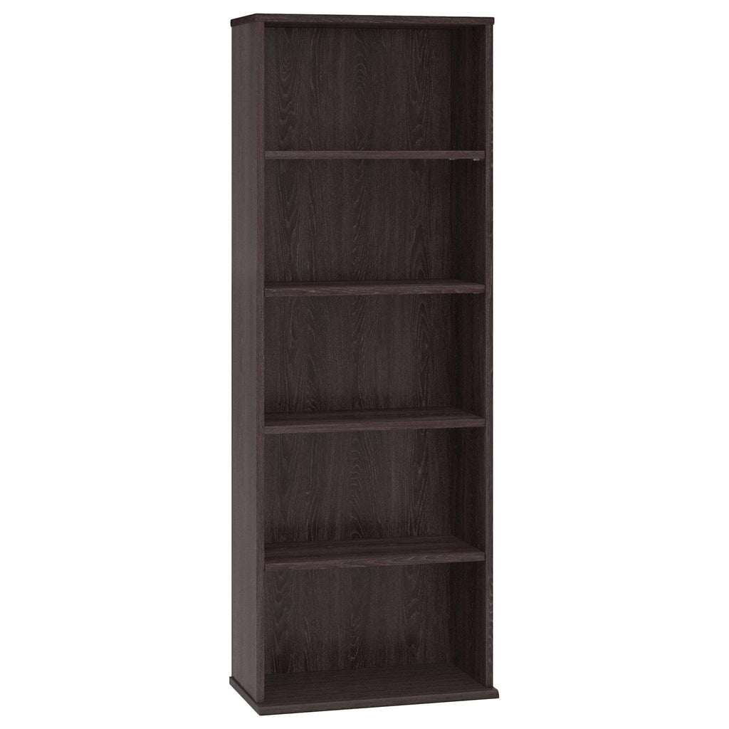 Charcoal Gray 5 Shelf Bookcase Y82510
