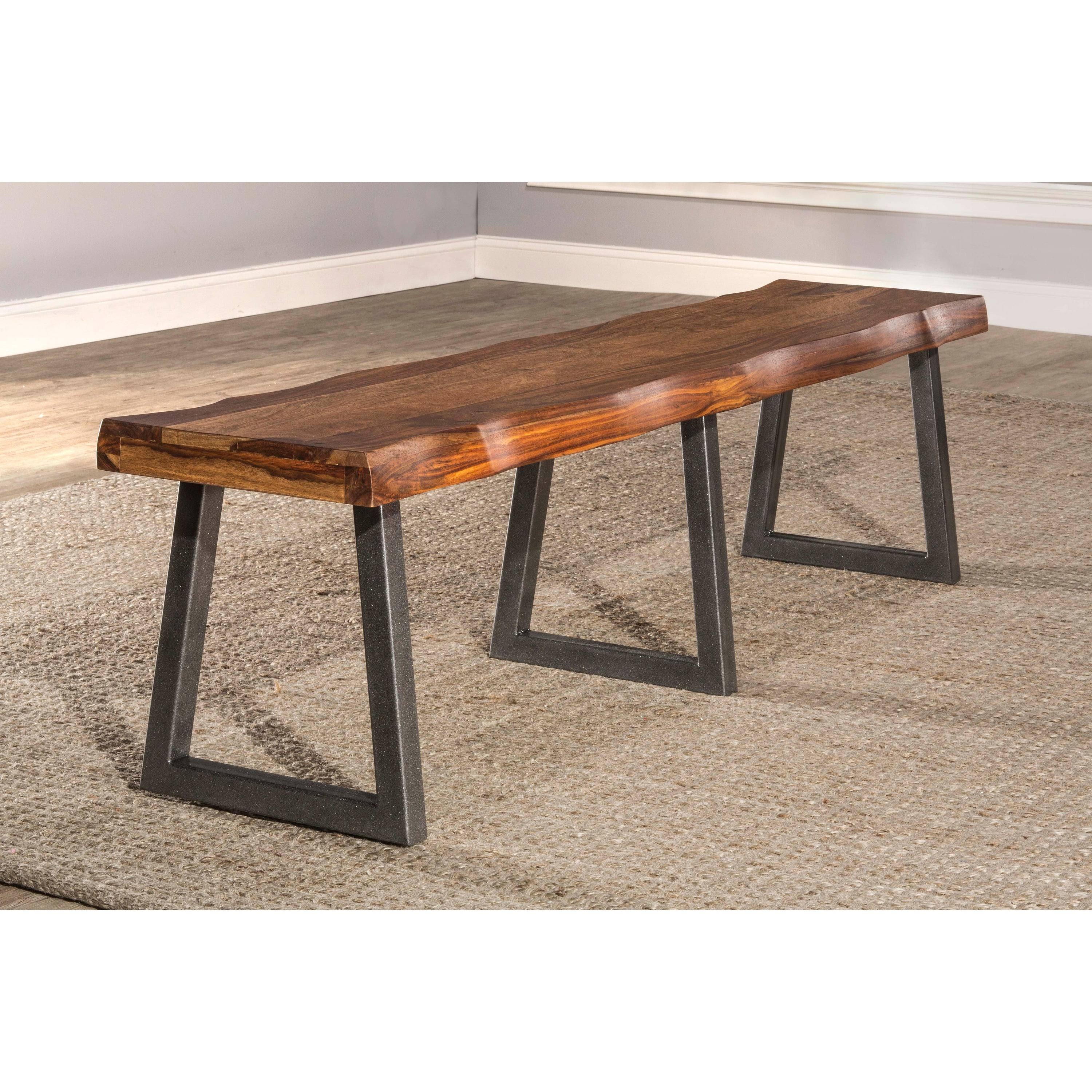 Natural Sheesham Bench U46558