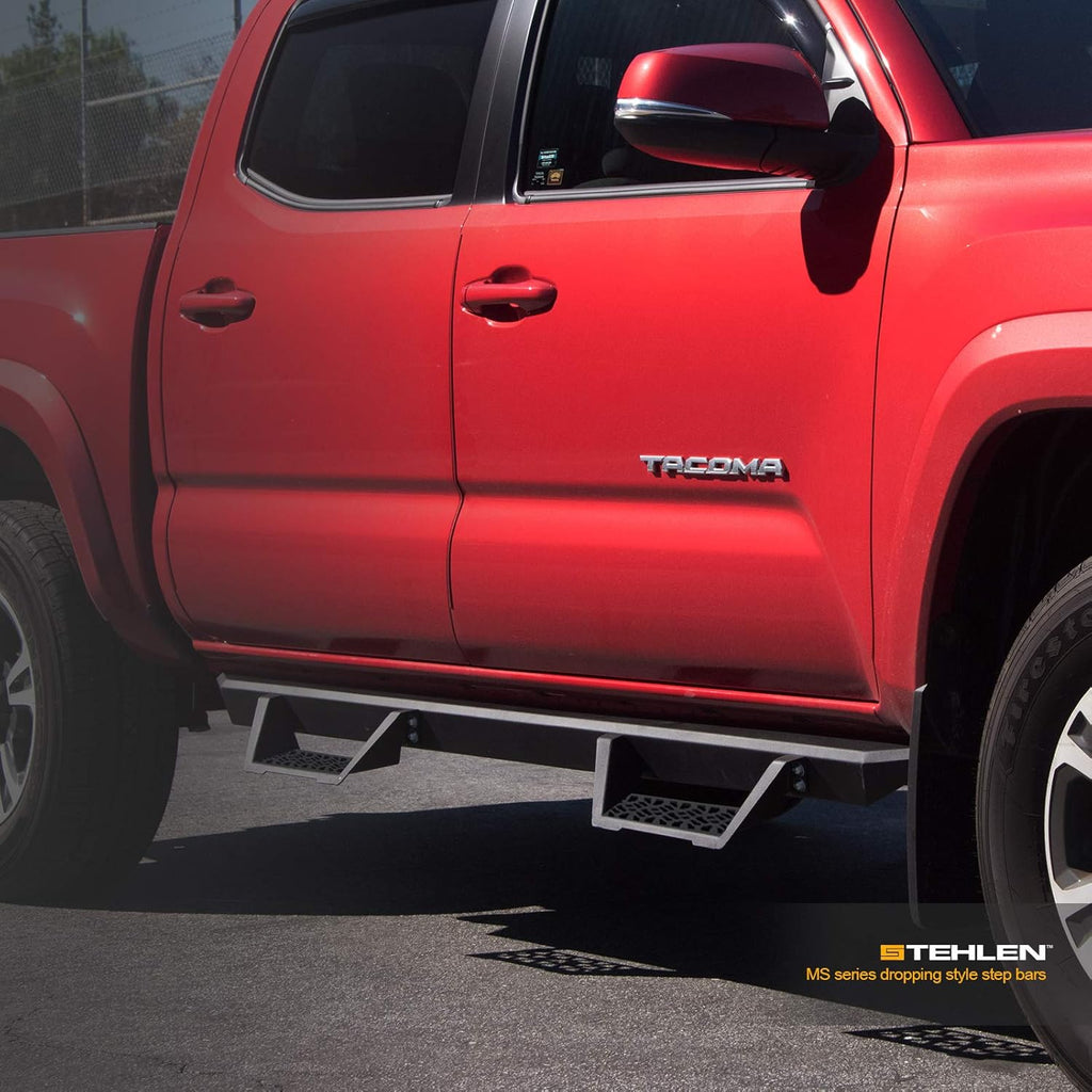 Matte Black Modular Drop Step Side Nerf Bars Running Boards K6724