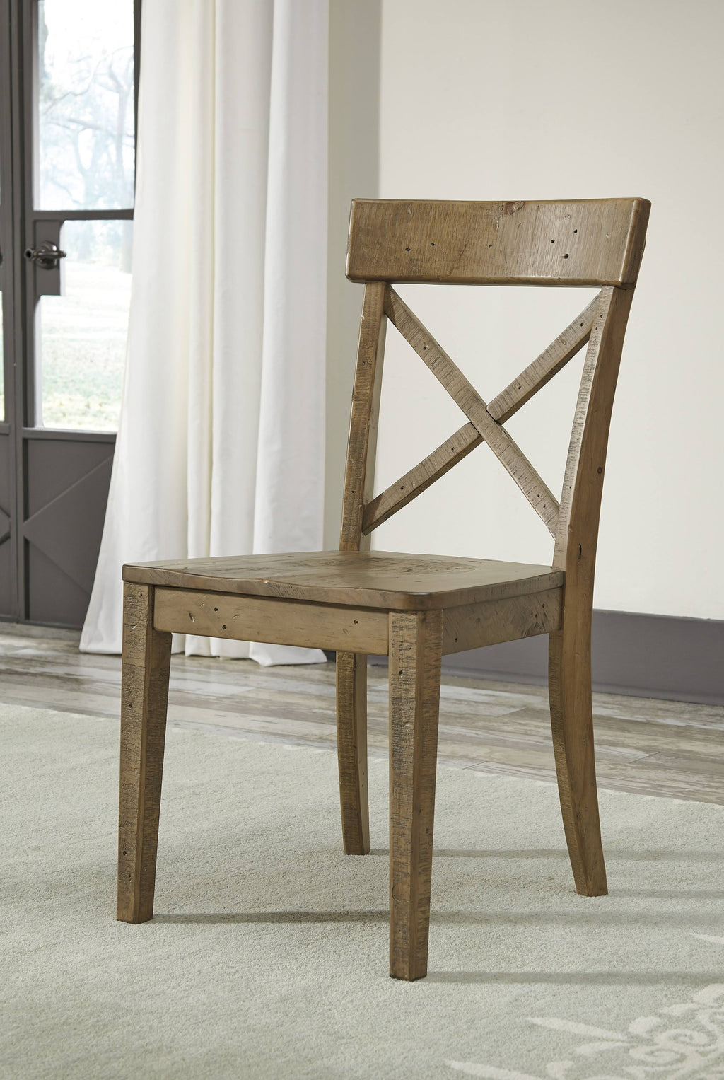 Brown Dining Side Chair Set of 2 F37684