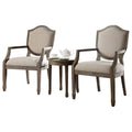 Antique Natural 3-Piece Wood and Fabric Living Room Set H590
