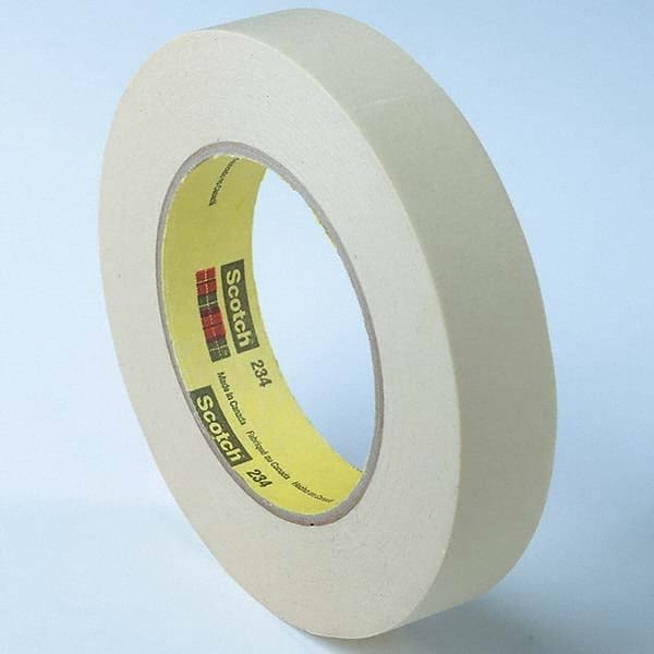 Tan Masking Tape, 1 in x 60 yd, 36 per Case T853564