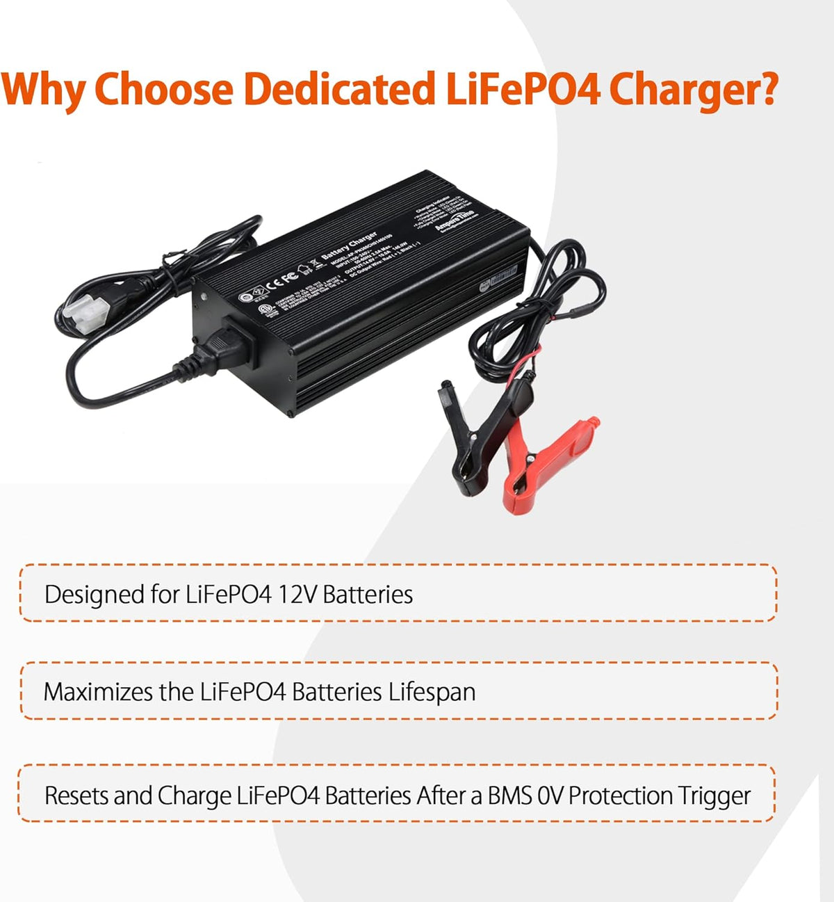 14.6V Lithium Iron Phosphate Battery Charger with 10A Output Current C182