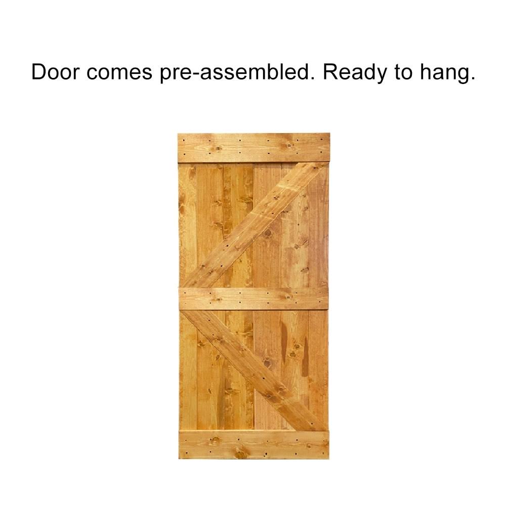 Jungle Green Stained Solid Pine Wood Interior Sliding Barn Door Slab J3713