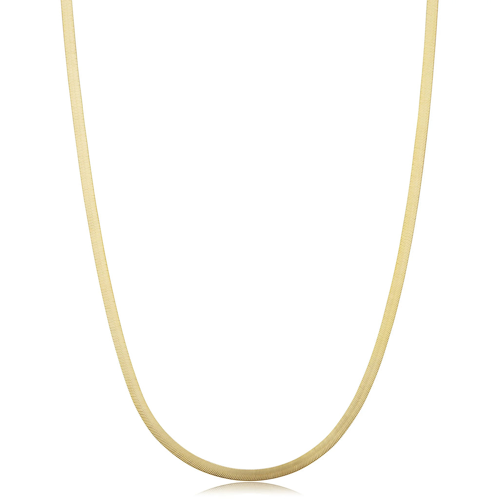 10k Yellow Gold Herringbone Chain Necklace (2.2mm, 20 inch) M663599