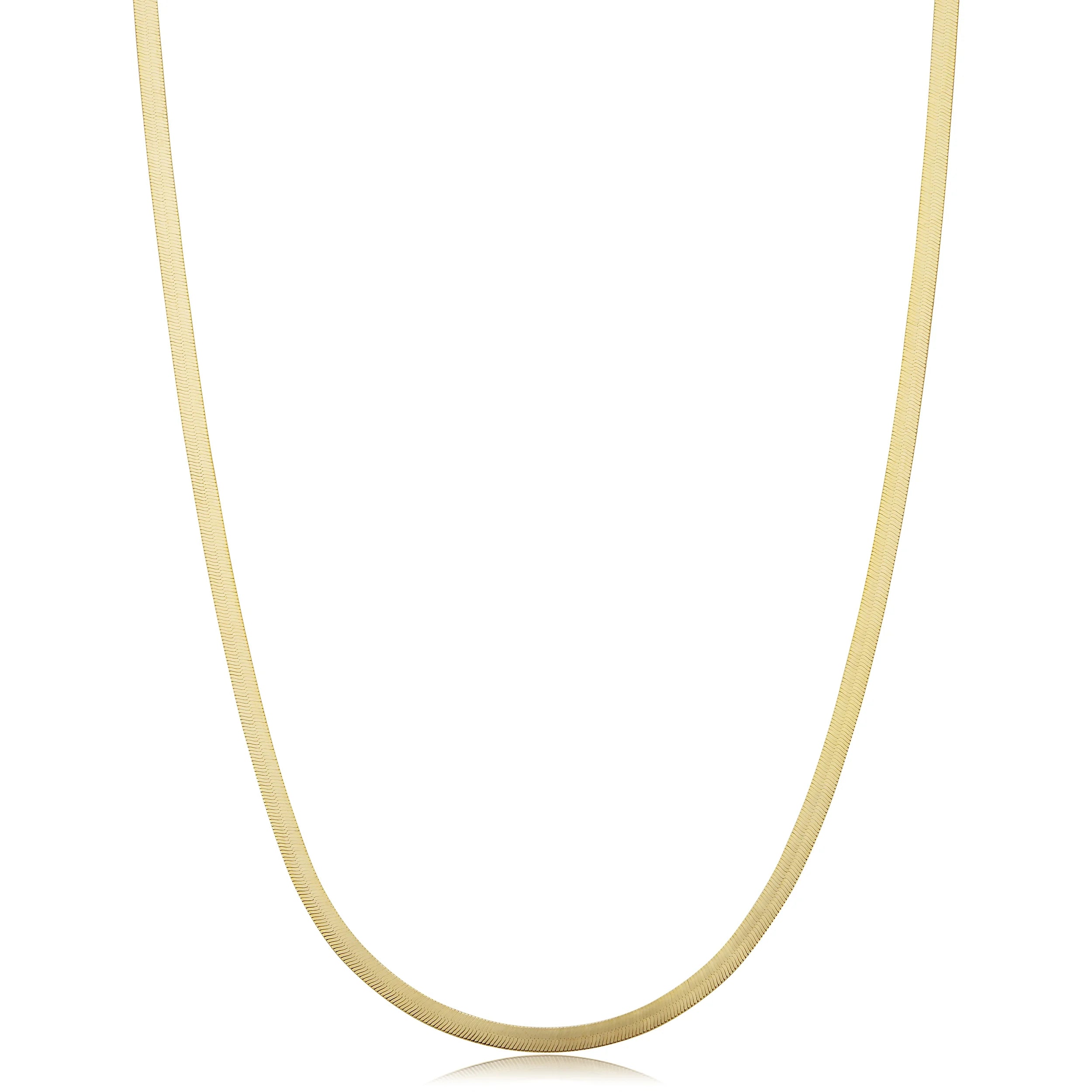 10k Yellow Gold Herringbone Chain Necklace (2.2mm, 20 inch) M663599
