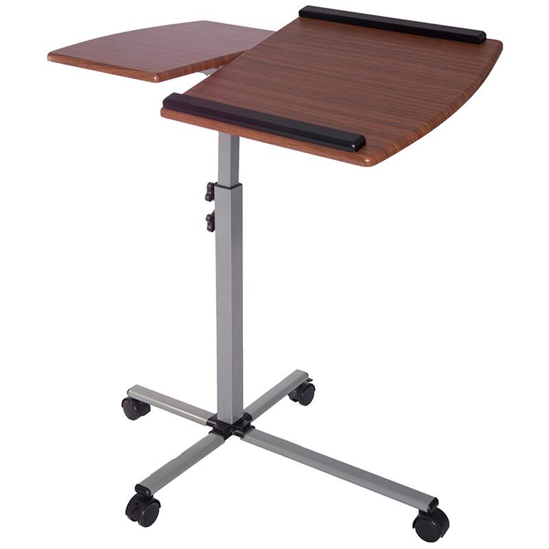 Adjustable Laptop Cart Mahogany E165
