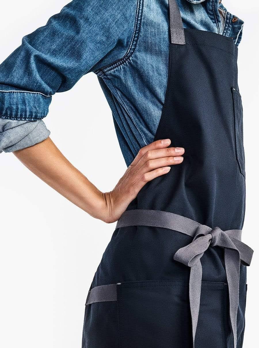 Midnight Blue Crossback Apron M19259