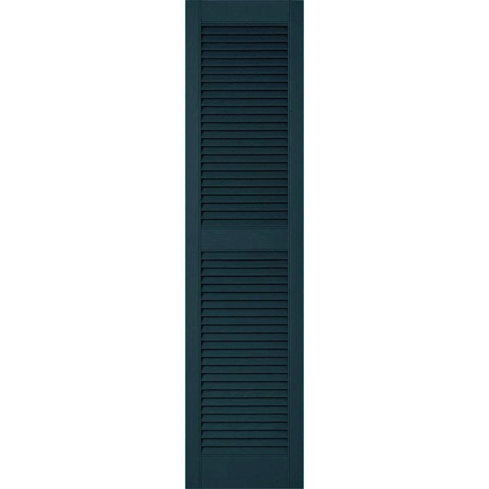 Midnight Blue Vinyl Open Louver Shutters U524