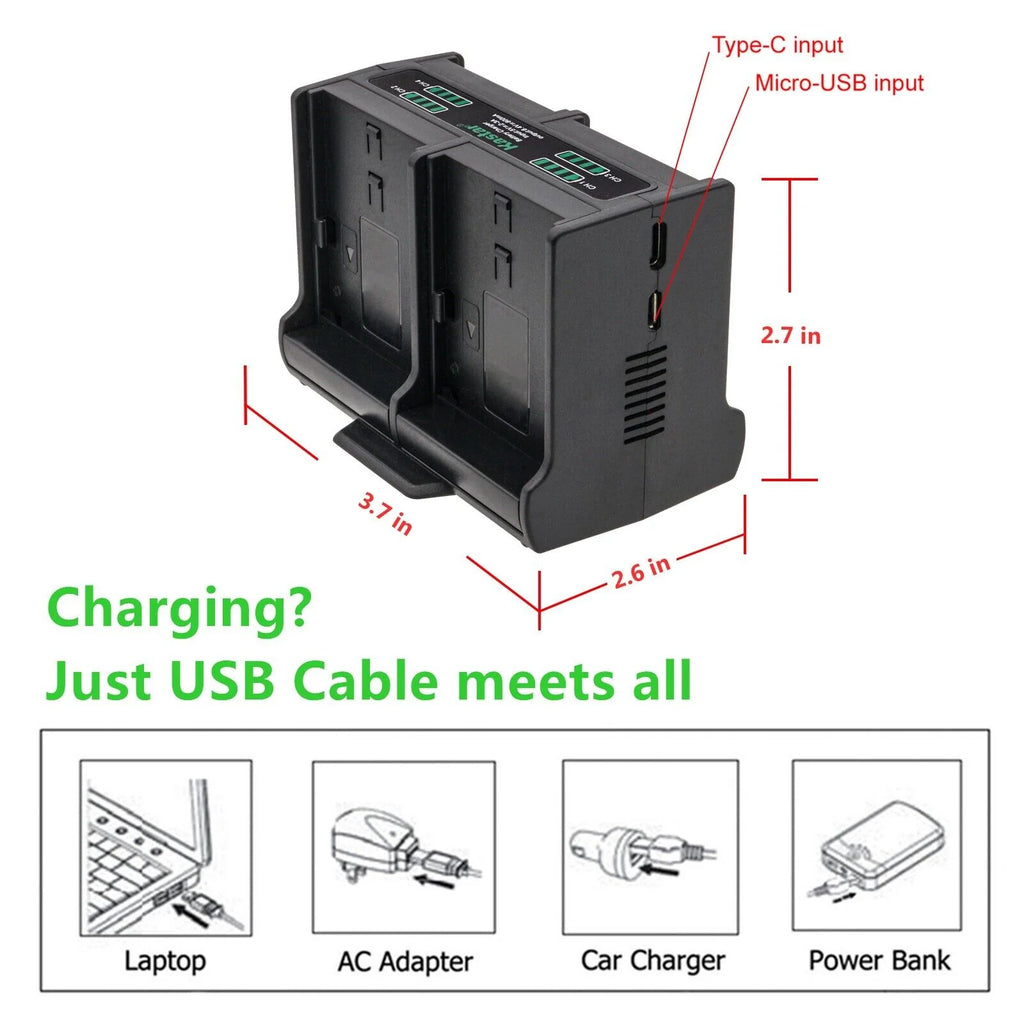 2-Pack Battery and Quadruple Charger S671