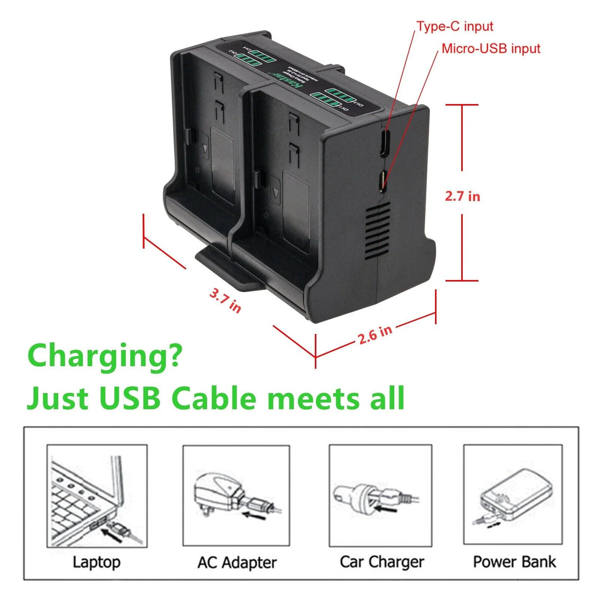 2-Pack Battery and Quadruple Charger S671