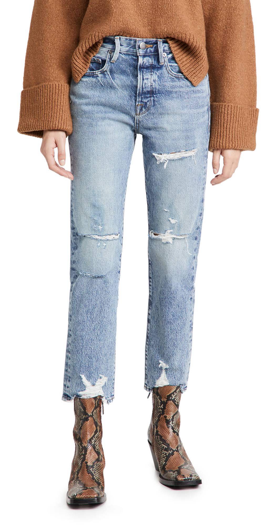 Cascade Blue Rips Size 27 Jeans P1891