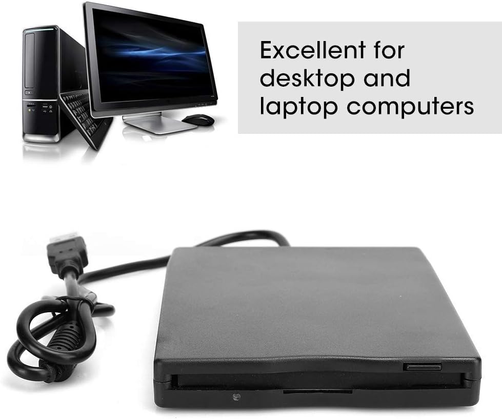 Portable USB 3.5 inch Floppy Disk Reader, Pack of 2 Y82821