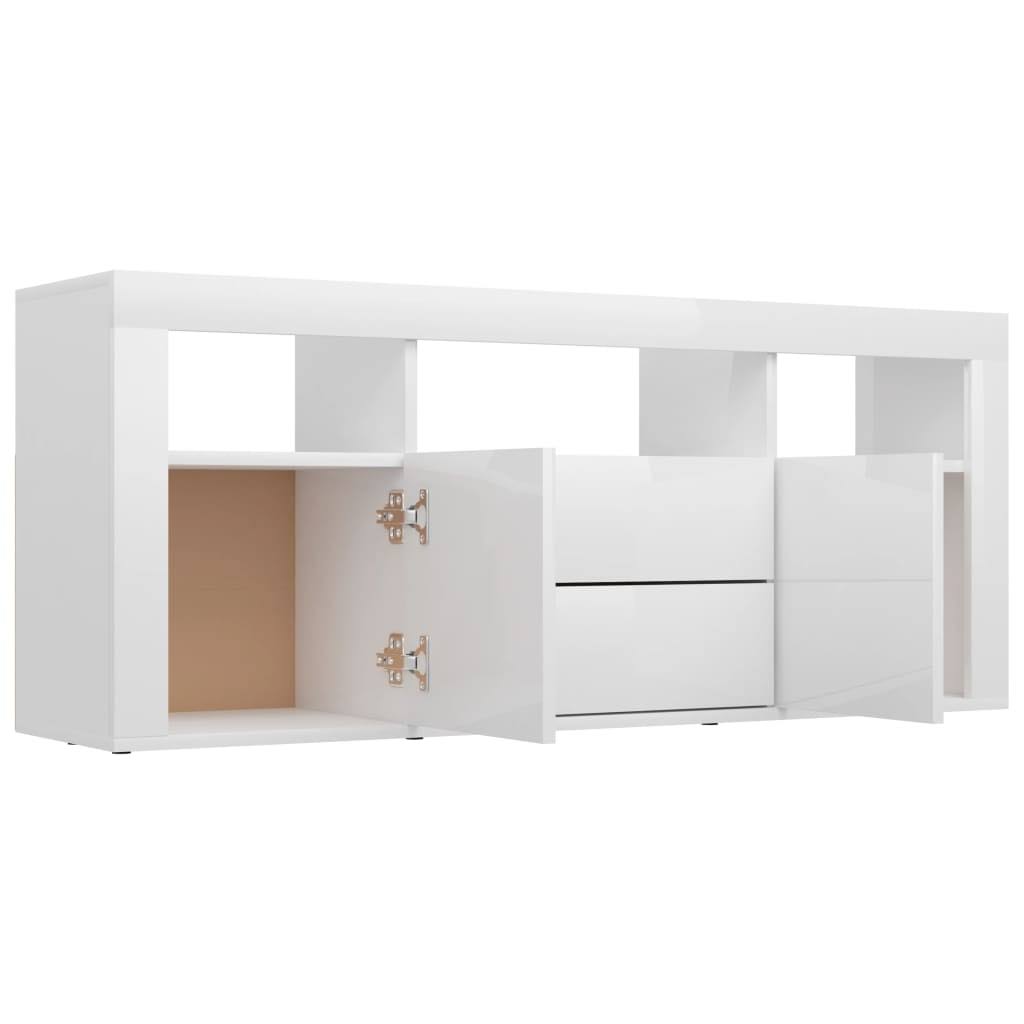 High Gloss White TV Cabinet Chipboard K865125