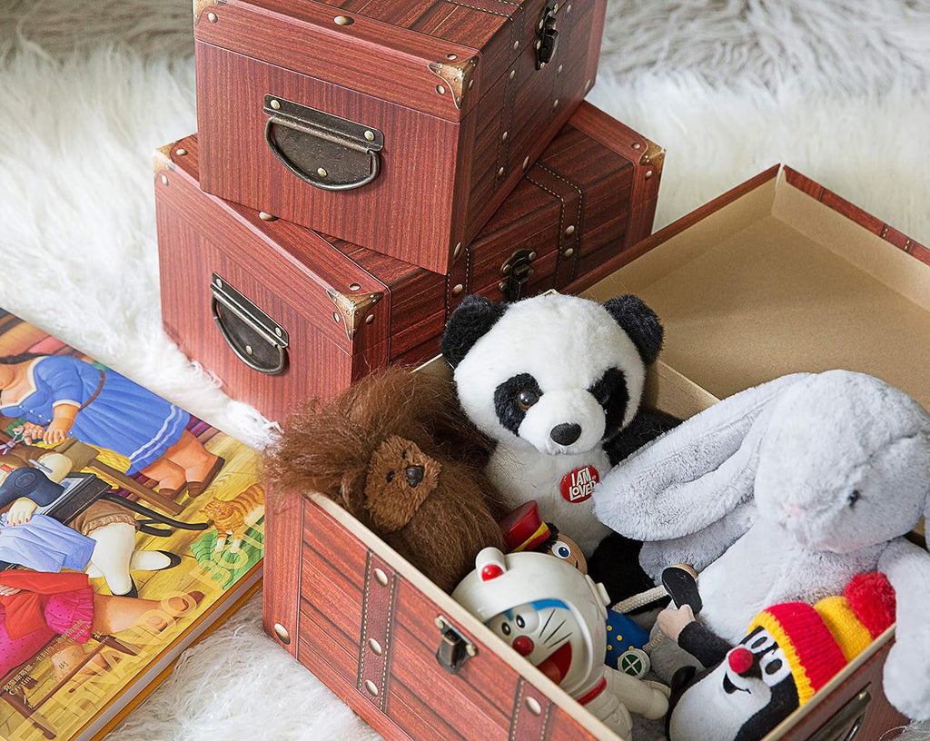 Decorative Cardboard Storage Trunk Set of 3 M217