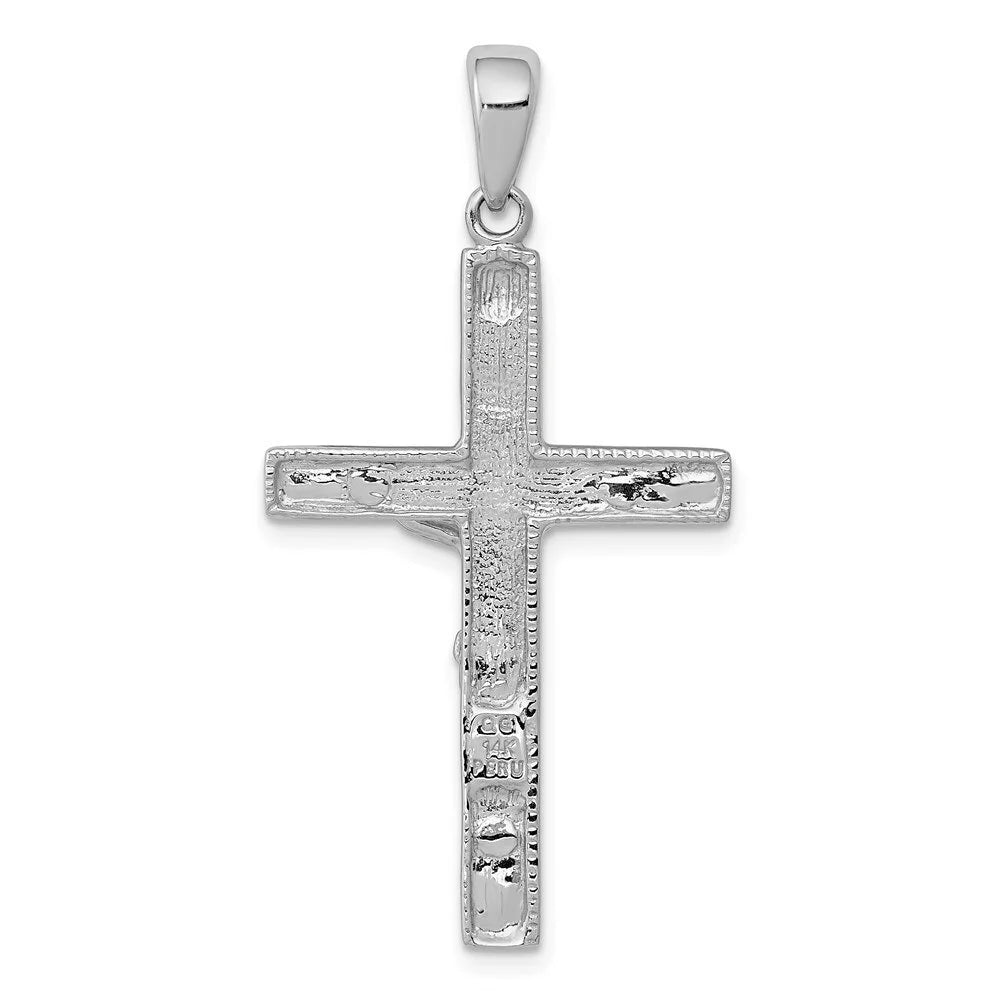14k White Gold Crucifix Pendant V53122