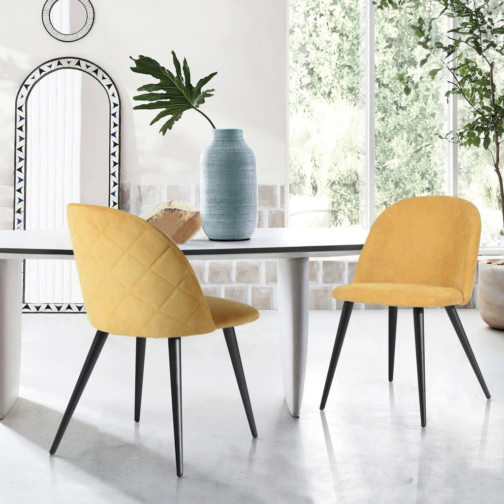 Velvet Dining Chair Set of 2 Z92368