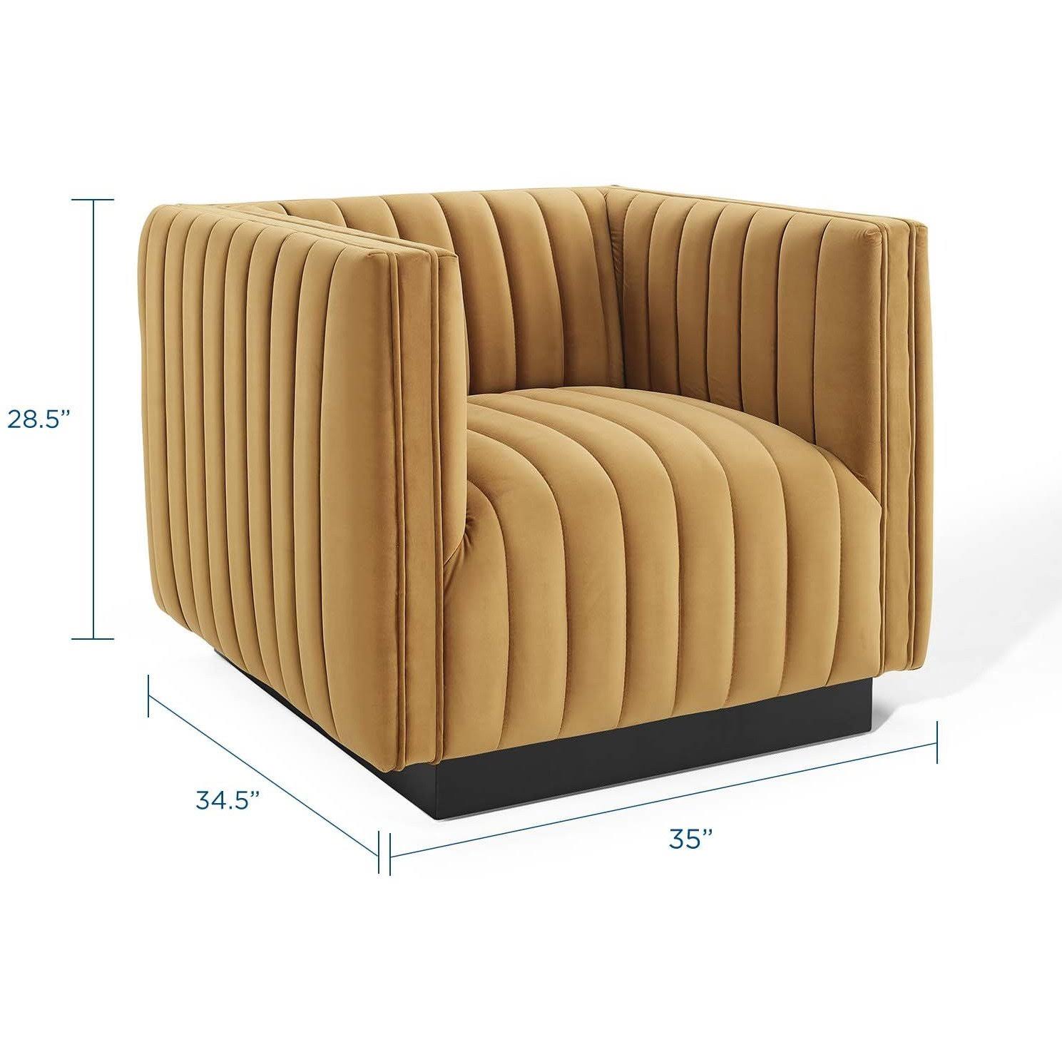 Emerald Performance Velvet Accent Armchair P67177