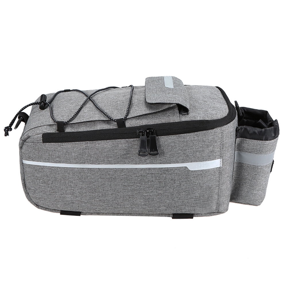 Insulated Trunk Cooler Bag Cycling Bicycle Rear Rack Storage Luggage Bag Reflective MTB Bike Pannier Bag Shoulder Bag I206