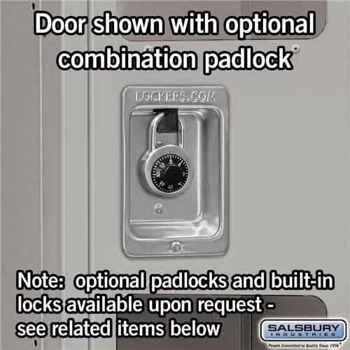 Tan Extra Wide See-Through Metal Locker B814907