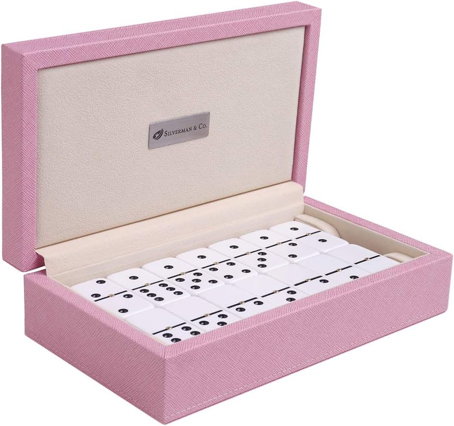 Pink Double 6 Domino Set M116