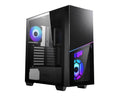 Black Tempered Glass Mid-Tower Gaming Case W756608